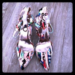 Multi color Fabric shoes 👠